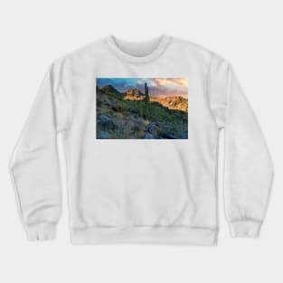 Dawn in the Desert Mountains Crewneck Sweatshirt